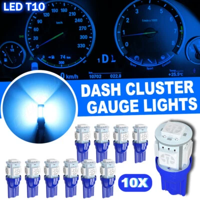 Lâmpadas LED marcador cabine teto azul 10 peças para Ford F250 F350 F450 Super Duty - Imagem 1 de 4