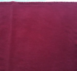 Polyester Fabric SOLID CRANBERRY Soft Pile 45" W x 4 Yards - Picture 1 of 6