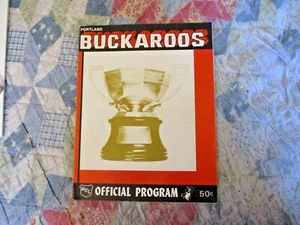 1974 PORTLAND BUCKAROOS SALT LAKE CITY GOLDEN EAGLES PROGRAMM PLAYOFFS WHL AD - Bild 1 von 5