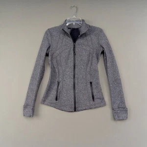 Lululemon Define Jacket Women's Sz 6 Luon Heathered Grey Full Zip - Picture 1 of 9