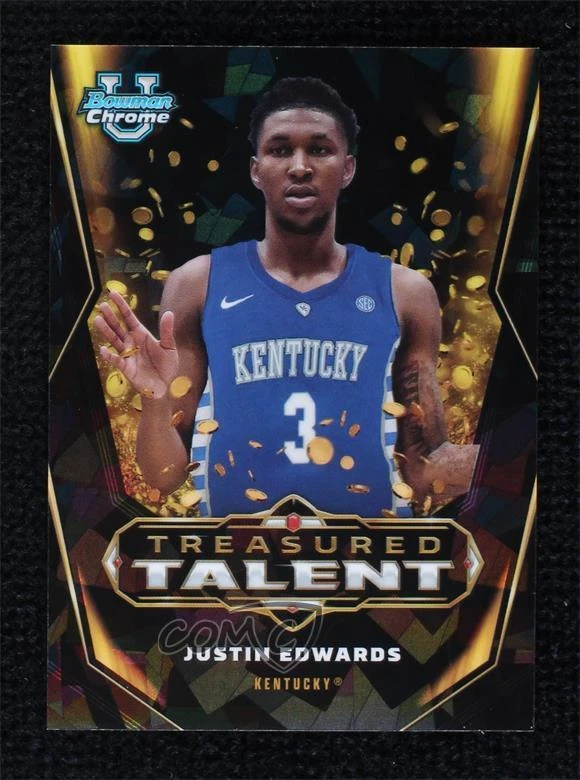 2023 Bowman University Chrome Sapphire Edition Treasured Talent Justin Edwards