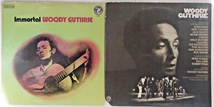 Lot 2 Woody Guthrie LPs ~ IMMORTAL WOODY GUTHRIE, A TRIBUTE TO WOODY GUTHRIE ~ - Picture 1 of 10
