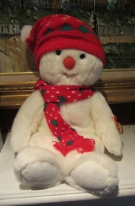 Snowboy The Snowman 1999 Ty The Beanie Buddies Collection With Tags Very Nice - Picture 1 of 8