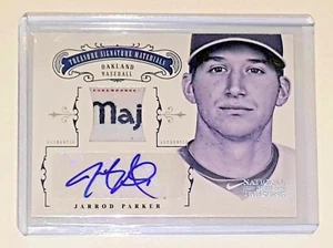 JARROD PARKER 2012 NATIONAL TREASSURES AUTO JERSEY MAJESTIC LAUNDRY TAG RC #D /7 - Picture 1 of 3