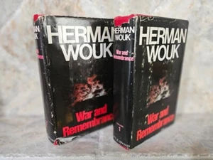 WAR AND REMEMBRANCE by Herman Wouk Volume 1 & 2 Book Set (1978) HC/DJ BCE 2 Vols - Picture 1 of 13