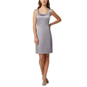 TAHARI ASL NEW Women's Solid Charmeuse Sheath Dress TEDO - Picture 1 of 2