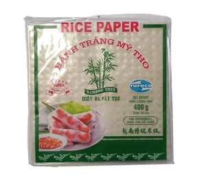 Papel de arroz rollos de primavera 22 cm angular 400 g rice paper comida oriental - Imagen 1 de 1