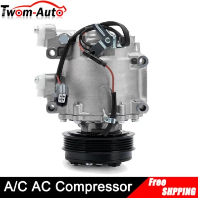 AC A/C compressor w/ clutch for Honda Fit 1.5L l4 2009 2010 2011 2012 2013 2014 - Image 1 of 4