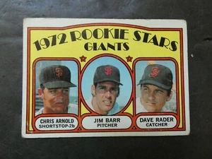 TOPPS 1972 BASEBALL ROOKIE STARS  CARD GIANTS #232 - Picture 1 of 2