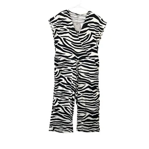 Marc New York Zebra Print Romper One Piece NWT Women's Size L - Picture 1 of 15