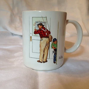 Norman Rockwell "Closed for Fishing" Mug 1987 - Picture 1 of 4