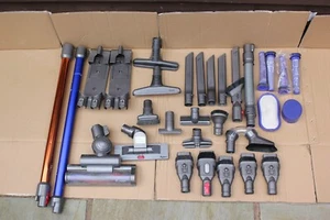 JOB LOT MIXED DYSON PARTS MOTOR HEAD BRUSH PIPE CREVICE TOOL BRUSH HOSE FOR PART - Picture 1 of 10