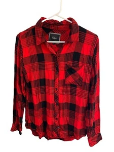 Rails Hunter Plaid Button Down Shirt Red/Black Buffalo Size Small MSRP $148 - Picture 1 of 13