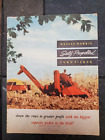 Brochure de cueilleur de maïs automoteur Massey-Harris