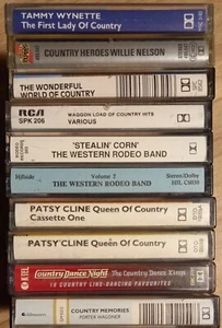 Collection of 10 Country Music Audio Cassette Tapes - Picture 1 of 4
