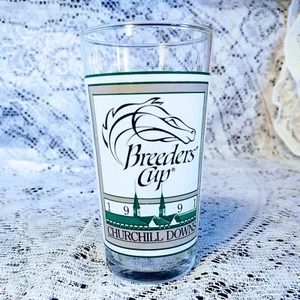 COLLECTIBLE BREEDERS CUP 1991 CHURCHILL DOWNS OFFICIAL COLLECTIBLE GLASS 5 1/4" - Picture 1 of 10