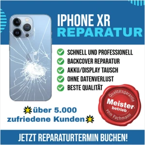 iPhone XR Backcover Reparatur LASERTECHNIK Rückseite Glas Akkudeckel - Bild 1 von 11