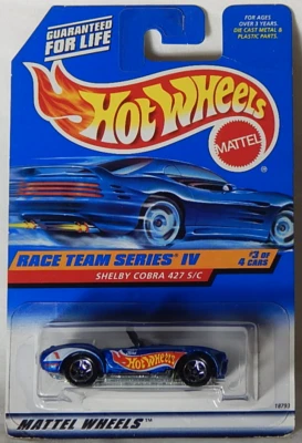 Coche deportivo Shelby Cobra 427 S/C Hot Wheels 1998-727 Race Team Serie IV Foto 1 de 4