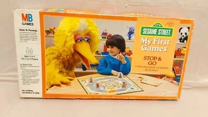 Milton Bradley Sesame Street My First Games Stop & Go 1986 Vintage Retro Muppets - Picture 1 of 9