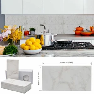 8x4'' DIY Peel and Stick Tile Backsplash Self Adhesive for Bathroom/Kitchen Wall - Picture 1 of 11