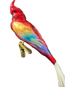 Vintage Inge Glas / Old World Christmas Papagei #1919 Germany 6,5" - Bild 1 von 11