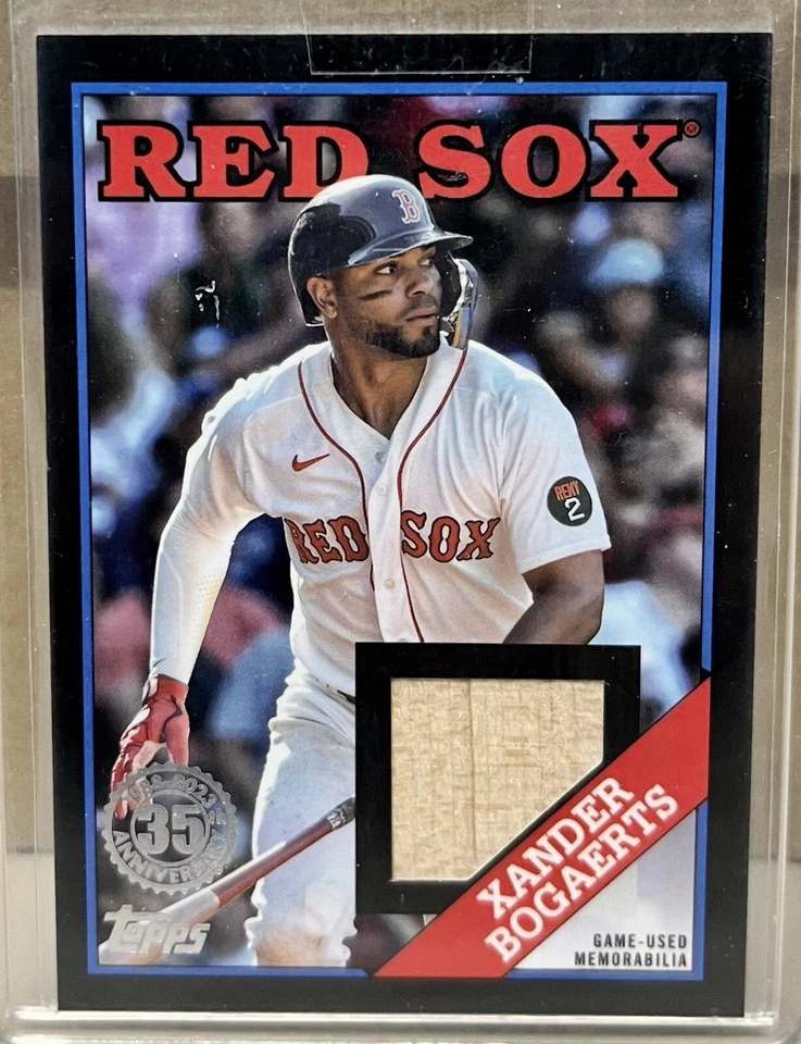 Xander Bogaerts 2023 Topps Black 36/199 1988 Bat Relic #88R-XB Red Sox - Image 1 of 2