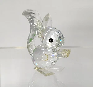 Statuetta scoiattolo dalle orecchie lunghe cristallo Swarovski con dado logo cigno alto 1,75 - Foto 1 di 8