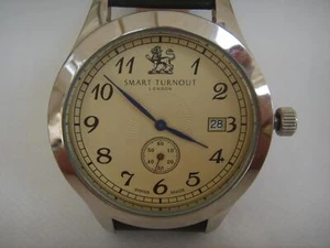 HERREN SMART TURNOUT LONDON S/STAHL SUB SEC DATUM QUARTZ UHR VERSCHRAUBT KRONE - Bild 1 von 1