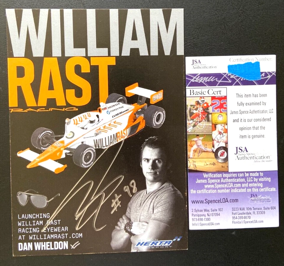 DAN WHELDON SIGNED 2011 INDY 500 HERO CARD INDIANAPOLIS WINNER *VERY RARE* JSA - Image 1 of 1