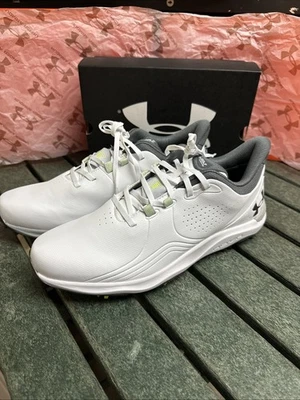 Туфли для гольфа мужские Under Armour UA Drive Pro с шипами 3026918-100 размер 10-11 новые - Изображение 1 из 4