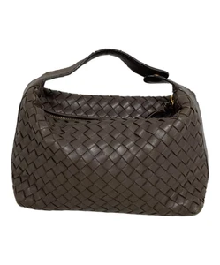 Pochette pochette Bottega Veneta intrecciata pelle marrone scuro usata originale - Foto 1 di 9