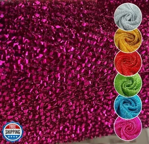 YYCRAFT Glitzer Lametta Lurex Stoff Meterware Stretch Metalli - Bild 1 von 5