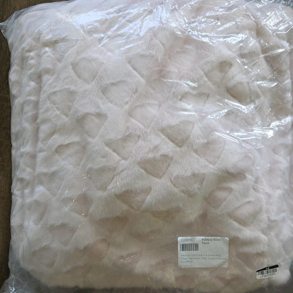 Funda protectora para silla Pottery Barn Teen Blush Sweetheart de piel sintética solo 41" Foto 1 de 4