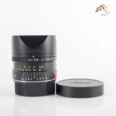 Leica Summarit-M 35mm/F2.4 ASPH Black Lens Germany #11606 - Image 1 of 4