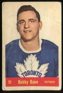 Parkhurst #20 1957-58 Bobby Baun Toronto hojas de arce - Imagen 1 de 2