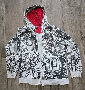 Vintage Y2K Eminem Slim Shady Ltd Hoodie All Over Print XL Rap Marshall Mathers - Picture 1 of 24