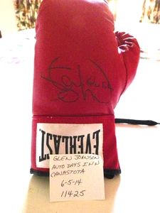 GLEN JOHNSON -BOXER AUTHENTIC AUTOGRAPHED EVERLAST BOXING GLOVE 6-5-14 - Picture 1 of 5