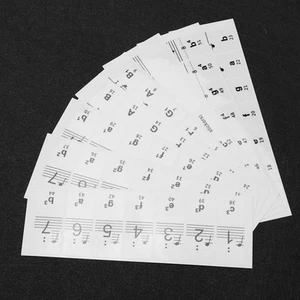 Piano Stickers Transparent Notation Musicale 49/54/61/88 Clavier Clé Étiquet OBF - Imagen 1 de 12