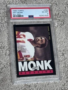 Tarjeta de fútbol americano Topps 1985 PSA 6 Washington Redskins Hof Art Monk - Imagen 1 de 1