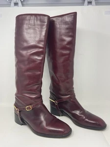 Vero Cuoio Red Italian Leather Riding Boots Women’s Size: 9.5 - Picture 1 of 15