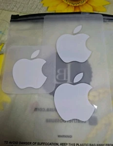 Original Apple Aufkleber Sticker 3 Stück Weiß Neu Mac Ipad - Bild 1 von 1