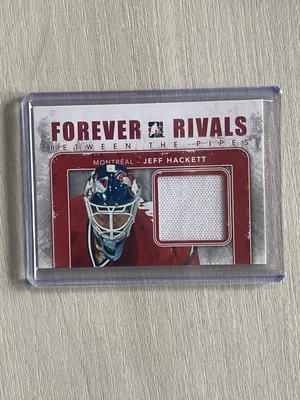 2012-13 In The Game Forever Rivals Between The Pipes Jersey Red Jeff Hackett - Image 1 of 3