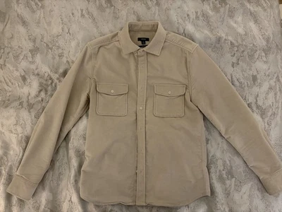 Reiss - Camisa de trabajo de pana blanca apagada con botones (mediana) Foto 1 de 4