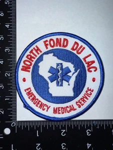 North Fond Du Lac Servicio Médico de Emergencia EMS Parche de Incendio Wisconsin WI Obsoleto - Imagen 1 de 2