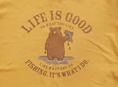 Camiseta de pesca Life is Good adulto niño talla 7-8 mediana - como lo que haces Foto 1 de 3