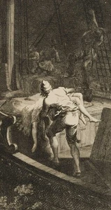 D. CHODOWIECKI (*1726), Lit. Illust. Johann Bunkels Leben,  1778, Kupferstich - Bild 1 von 4