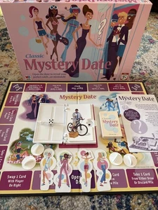 OPEN BOX Classic Mystery Date Board Game 2005 Milton Bradley Pink Box - Picture 1 of 1