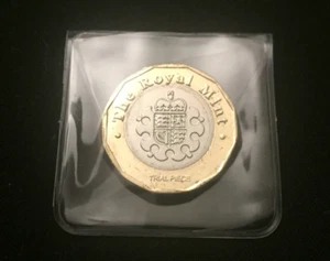 2015 Genuine Royal Mint Trial Piece £1 Pound Coin Rare Uncirculated NOT FILLER! - Picture 1 of 7