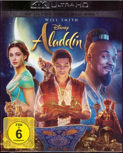 Aladdin Blu-Ray 4K + Blu-Ray English German Italian French Spanish Japanese - Picture 1 of 2
