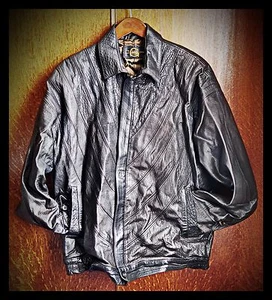 Lederjacke Mantel hergestellt von der berühmten GANI von Mayfair. Echter Büffel. Vintage. - Bild 1 von 2